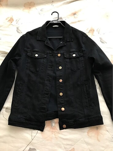 Mavi jeans siyah kot mont - Görsel 4