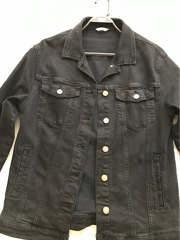 Mavi jeans siyah kot mont - Görsel 5