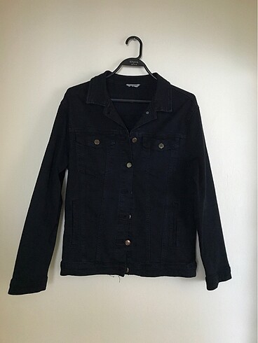 Mavi jeans siyah kot mont - Görsel 6