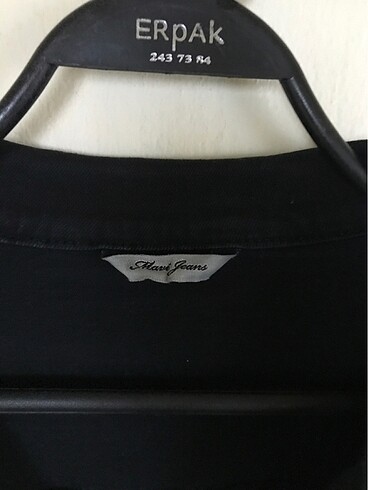 Mavi jeans siyah kot mont - Görsel 7