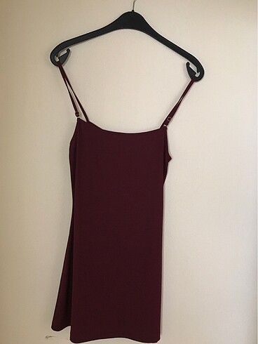 36 Beden bordo Renk Dantelli elbise