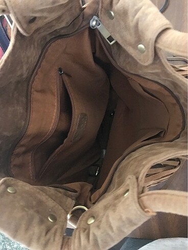 Koton bohem püsküllü süet çanta - Görsel 4