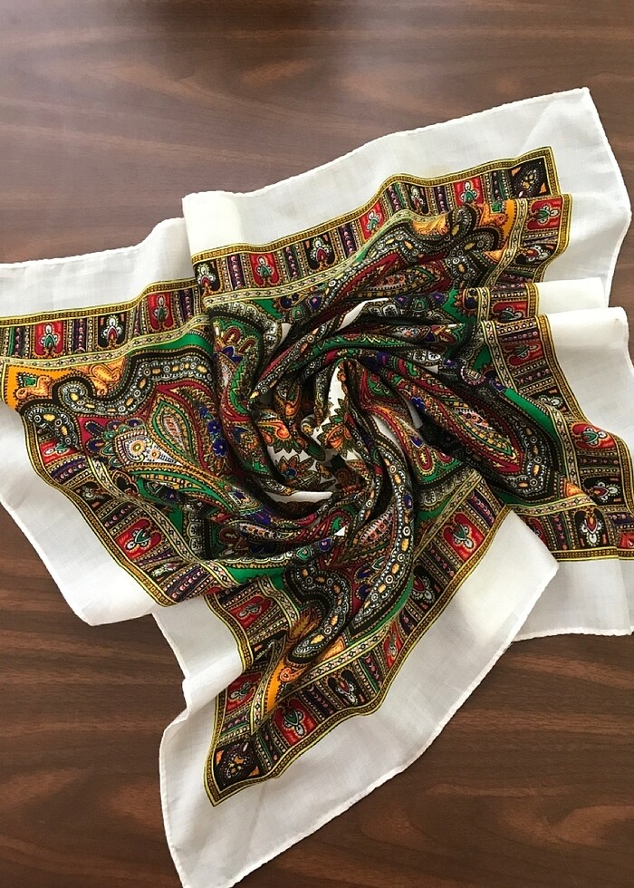 Vintage eşarp - Görsel 4