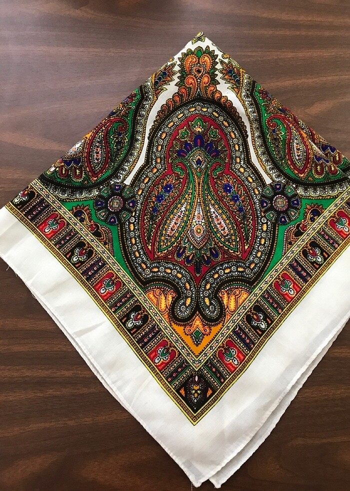 Vintage eşarp - Görsel 5