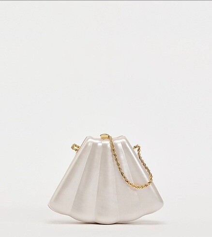 Zara deniz kabuğu clutch çanta