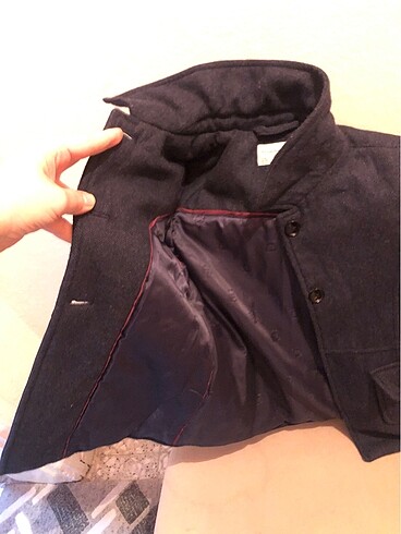 Massimo Dutti Kız çocuk kalın kaşe kaban 4 yaş