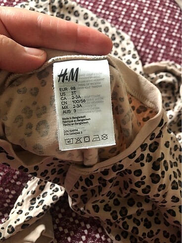 24-36 Ay Beden Kız çocuk tulum 2/3 yaş H&M