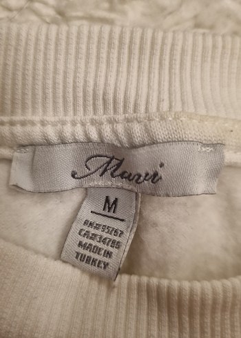 Genç Kız Beyaz Pamuklu Sweatshirt - Görsel 2