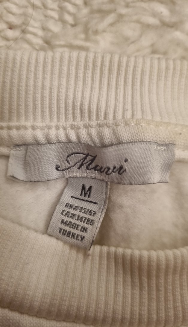 Genç Kız Beyaz Pamuklu Sweatshirt - Görsel 2