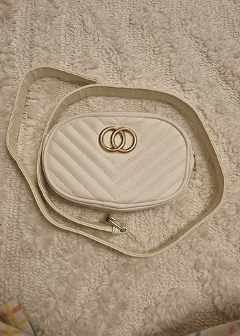 Beyaz Kadın Bel Çantası - Görsel 3