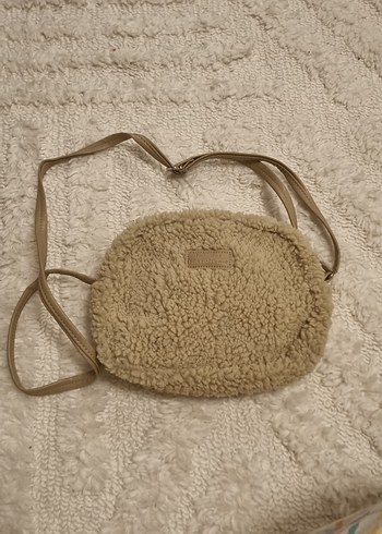 Kürk Detaylı Bej Kadın El Çantası - Görsel 3