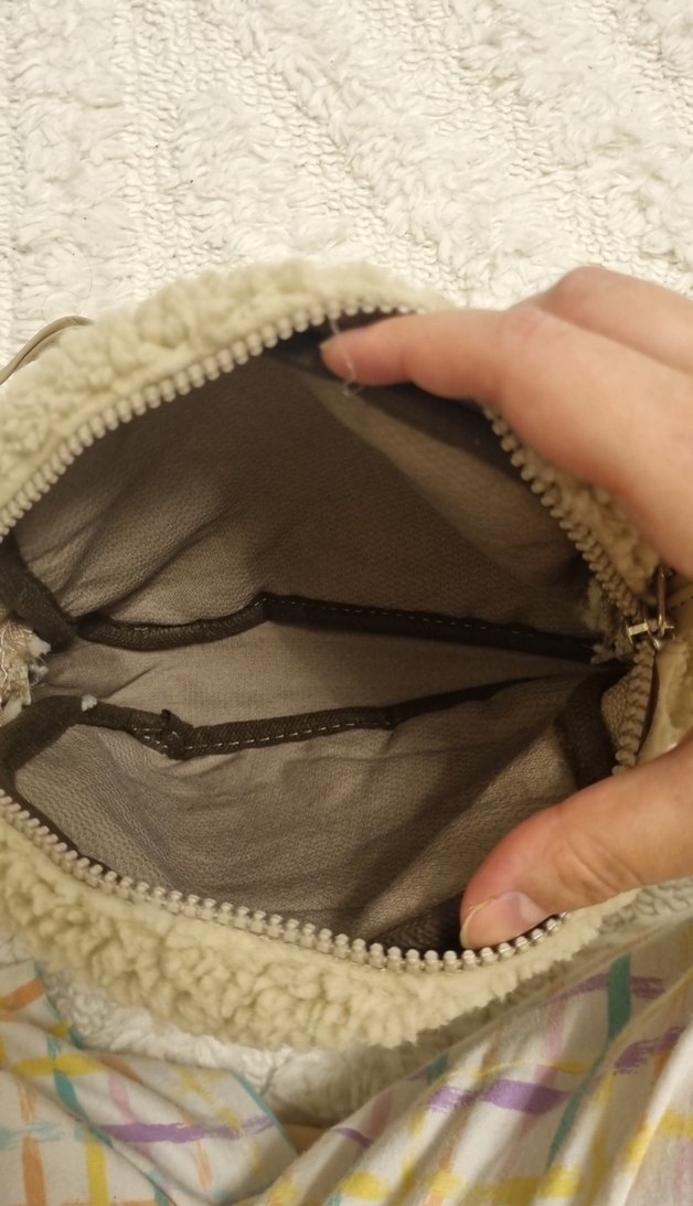 Kürk Detaylı Bej Kadın El Çantası - Görsel 4