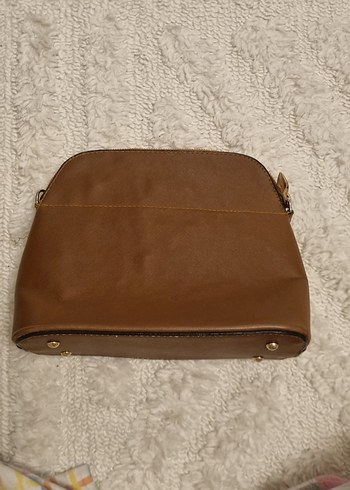 Zara Bej Deri Fermuarlı Kadın Çanta - Görsel 2