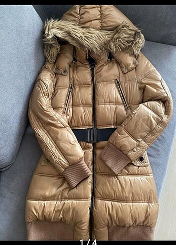 xl Beden camel Renk Sorunsuz orjinal bershka mont