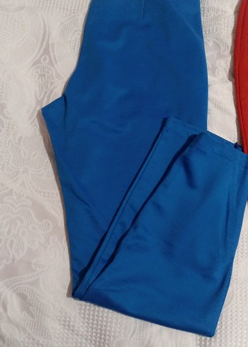 Kırmızı Fermuarlı pantolon - Görsel 2