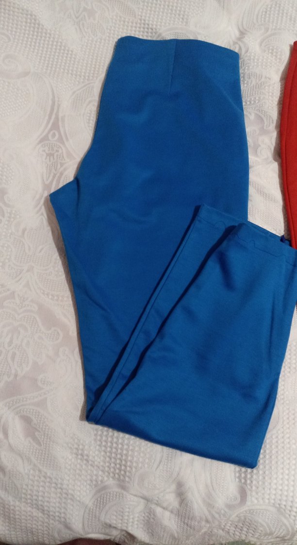 Kırmızı Fermuarlı pantolon - Görsel 2