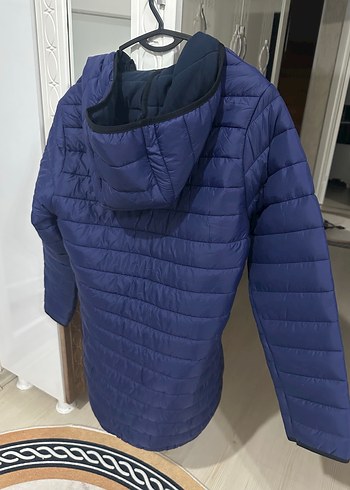 Kadın lacivert mont - Görsel 2