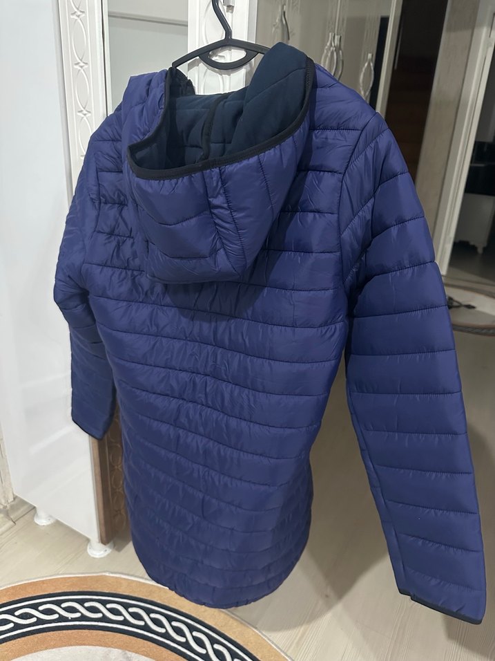 Kadın lacivert mont - Görsel 2