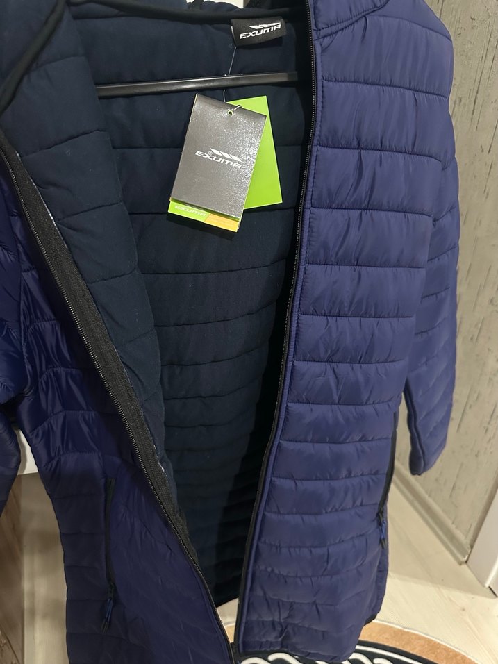 Kadın lacivert mont - Görsel 3