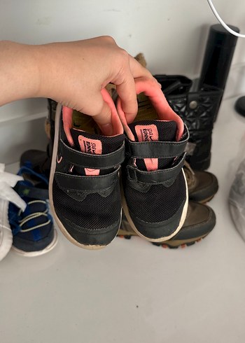 26 Beden pembe Renk Koyu Pembe Çocuk Spor Ayakkabı
