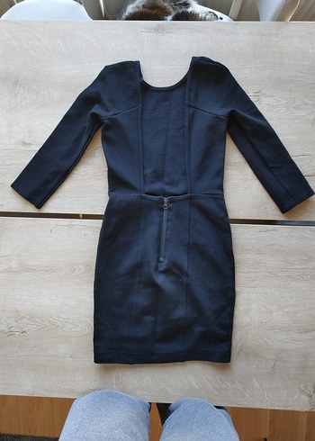 Siyah Kadın Midi Elbise - Görsel 5