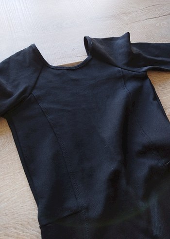 Siyah Kadın Midi Elbise - Görsel 4