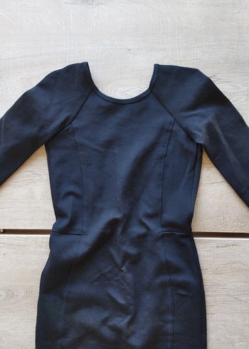 Siyah Kadın Midi Elbise - Görsel 2