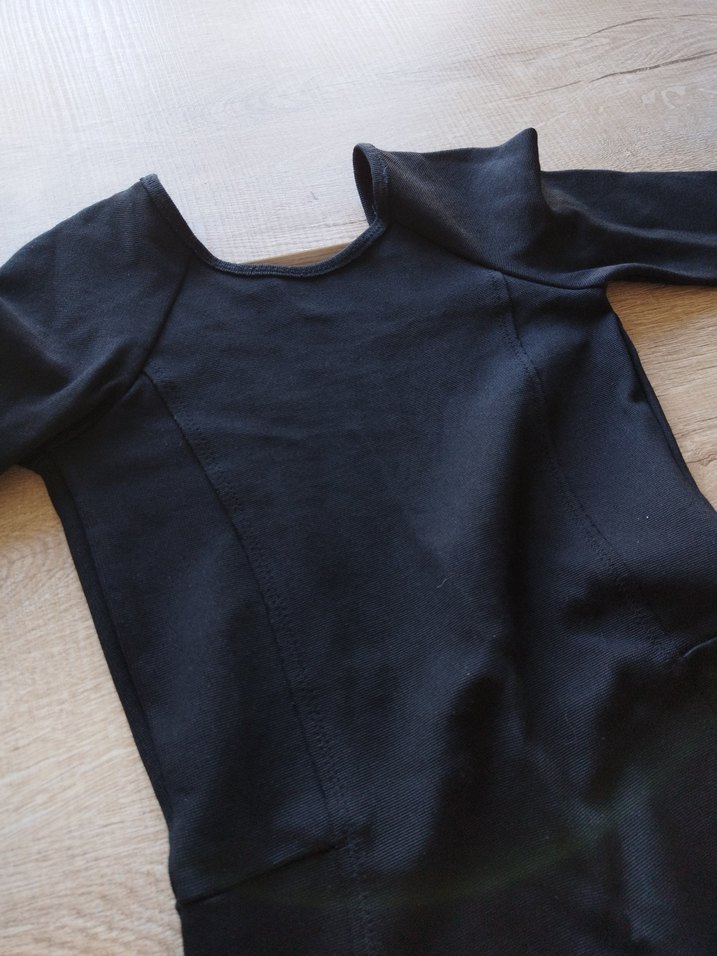 Siyah Kadın Midi Elbise - Görsel 4