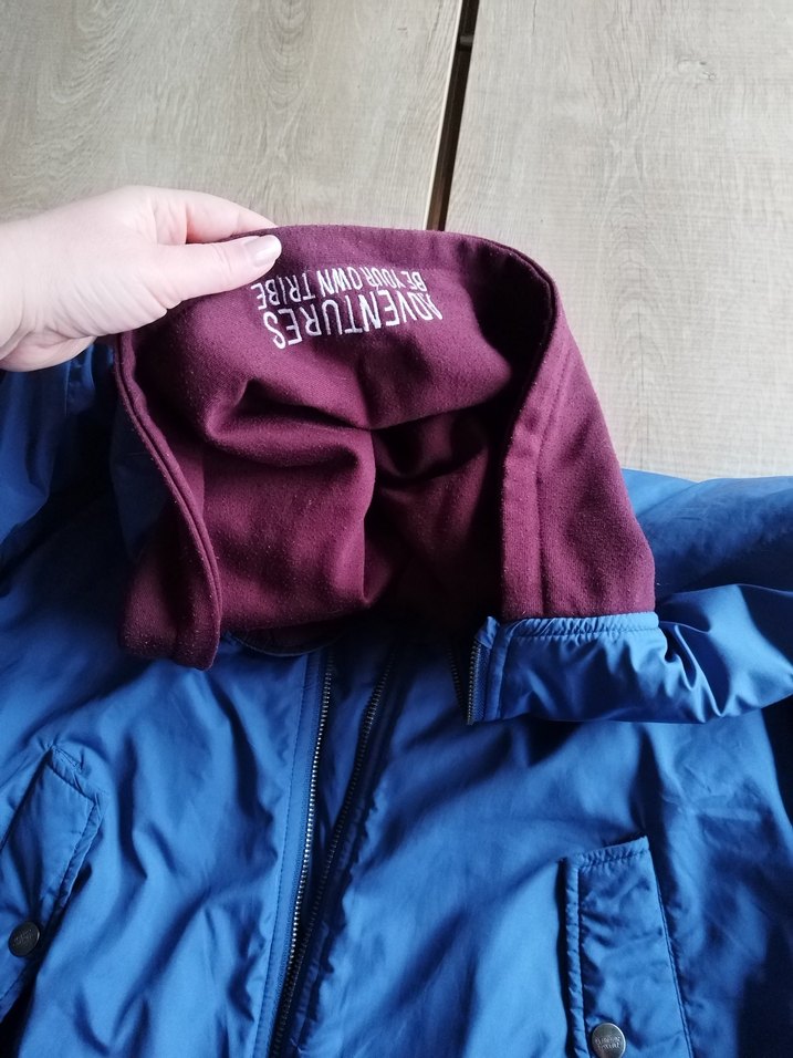 Zara Erkek Çocuk Mavi Kapüşonlu Fermuarlı Mont - Görsel 2