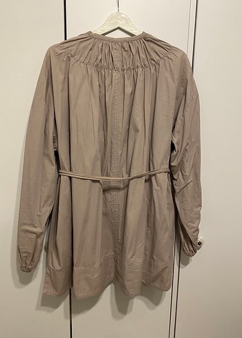 Bej Kemerli gömlek tunik - Görsel 5