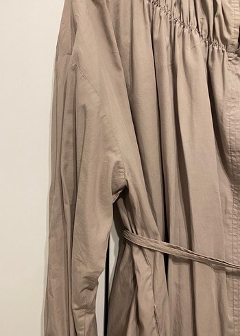 Bej Kemerli gömlek tunik - Görsel 2