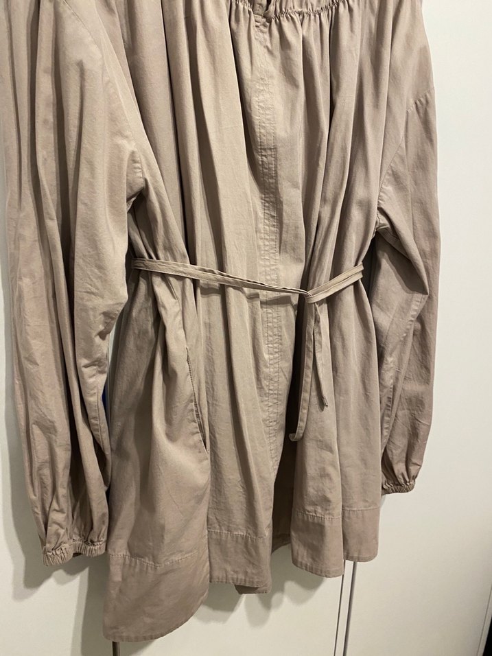 Bej Kemerli gömlek tunik - Görsel 4