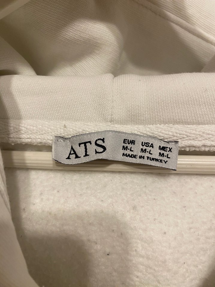 Beyaz Fermuarlı Kadın Sweatshirt - Görsel 5