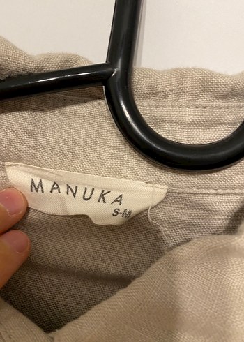 Mint Renk Keten Kadın Gömlek - Görsel 5