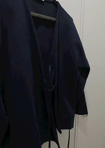 Lacivert Midi Kadın Ceket - Görsel 3