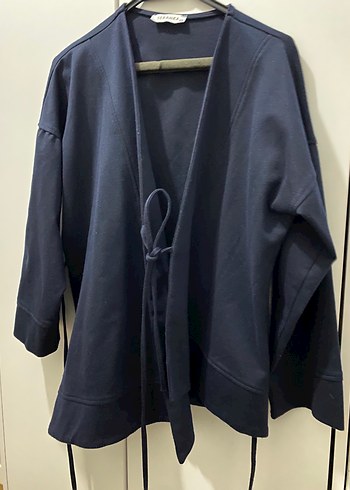 Lacivert Midi Kadın Ceket - Görsel 5