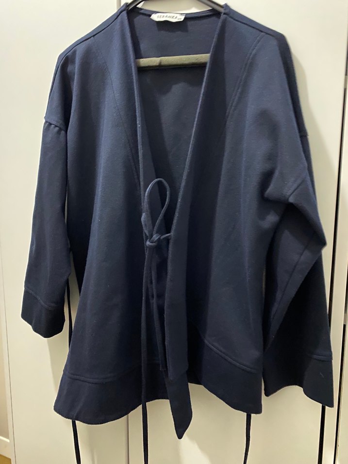 Lacivert Midi Kadın Ceket - Görsel 5