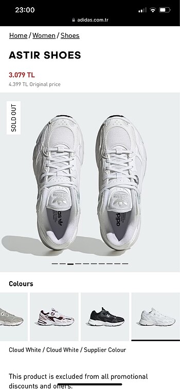 Adidas Adidas Astir Orijinal Spor Ayakkabı