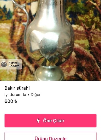  Beden beyaz Renk Rezerve almayınızBakır el yıkama kabı .2sürahi 1kilim