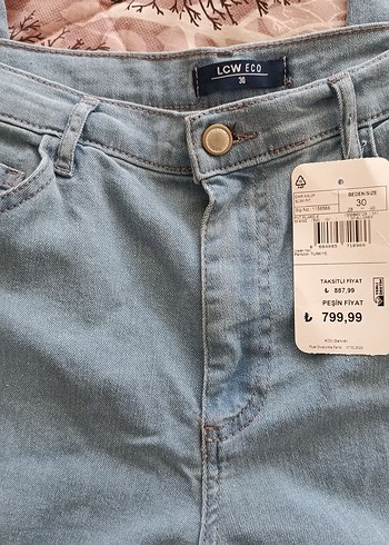LCW Düğmeli jant kot pantolon