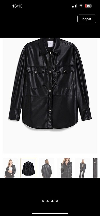 Bershka deri ceket