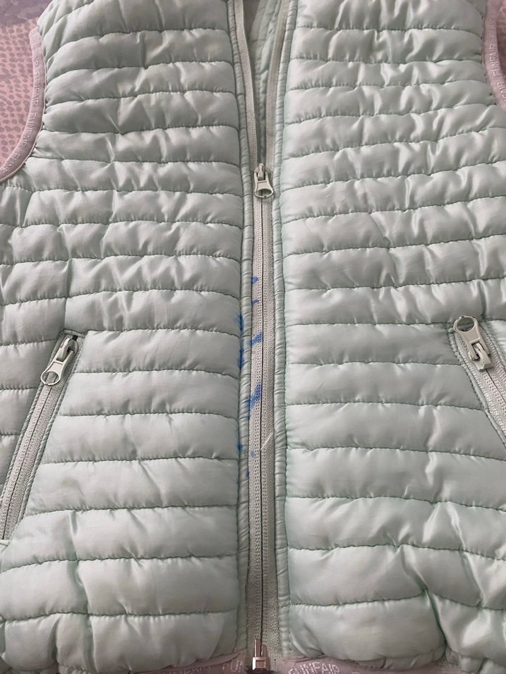 Kız Çocuk Gri Fermuarlı Yelek - Görsel 2