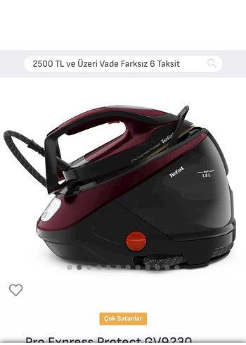 Tefal Pro Express Protect  GV9230 Model Bordo Profesyonel Ütü - Görsel 6