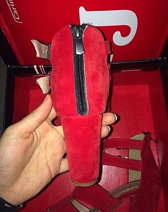 36 Beden kırmızı Renk Kırmızı topuklu ayakkabı