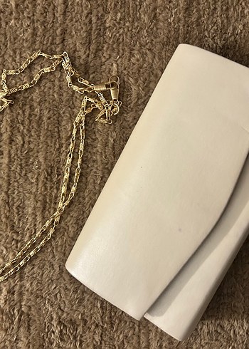 Zincir Detaylı Vintage Altın Detaylı Kadın Çanta 