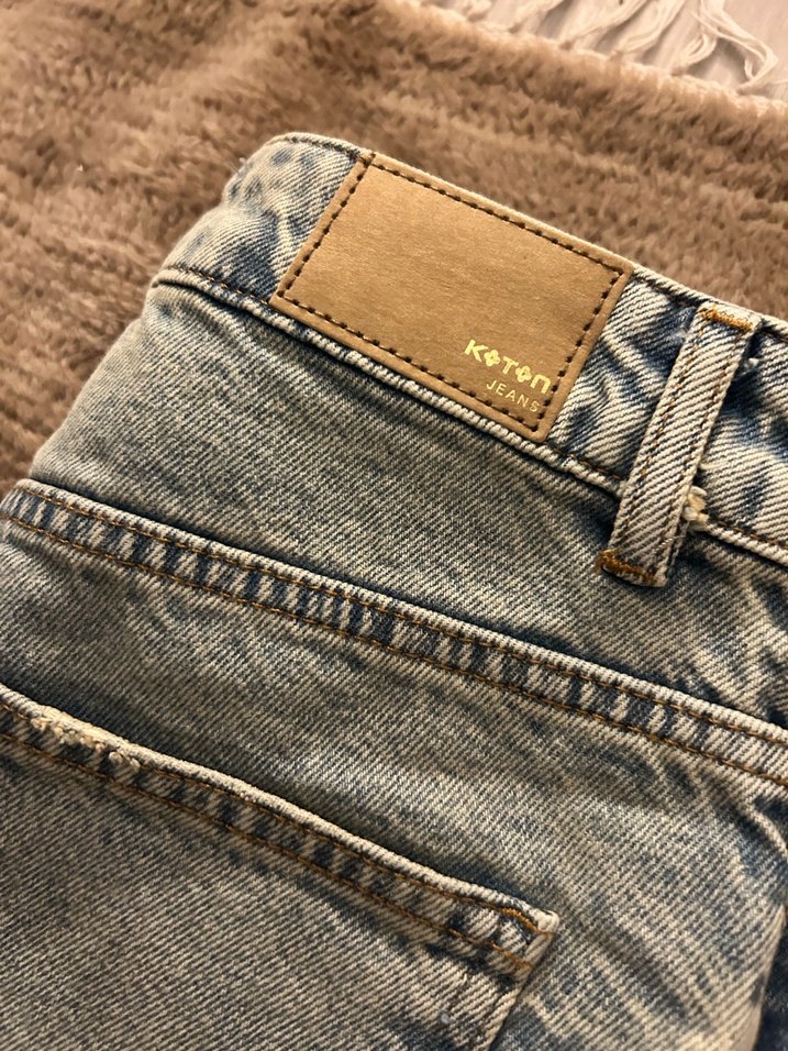 Gri Rahat Kesim Denim koton jean - Görsel 4