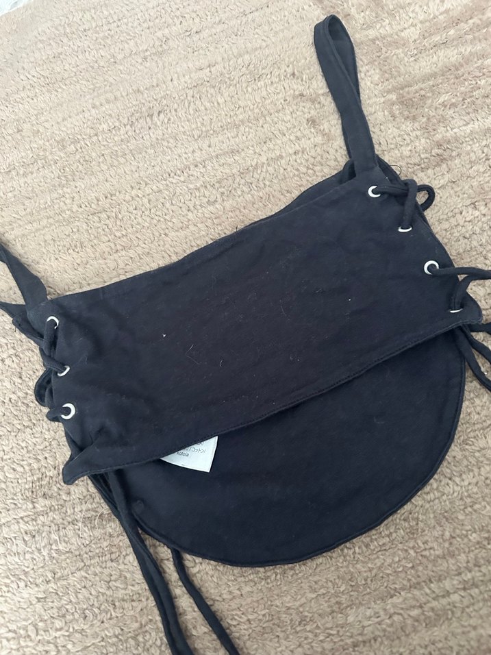 AC/DC Baskılı Siyah Deri Rock Punk Büstiyer - Görsel 3