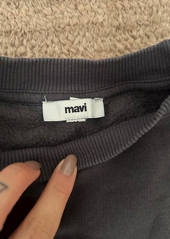 Gri MAVİ Kadın Sweatshirt Uzun Kollu - Görsel 3