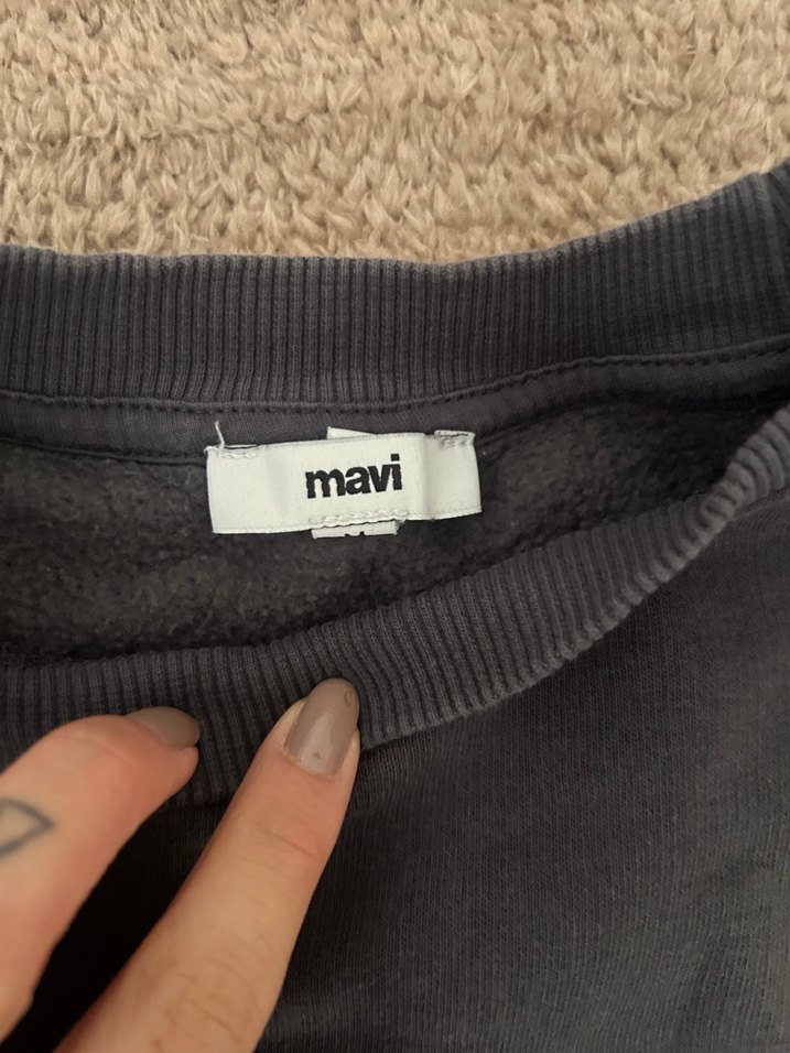 Gri MAVİ Kadın Sweatshirt Uzun Kollu - Görsel 3