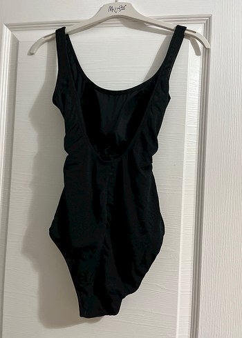 Siyah Strappy Fitted Kadın Mayo - Görsel 2